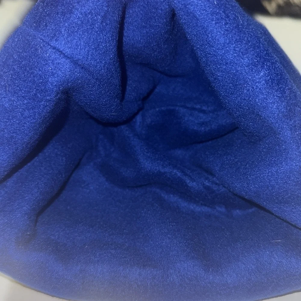 Handmade By Mad NY Giants Blue,Red& White Fleece Beanie Warm & Cozy Size Large - Picture 4 of 6